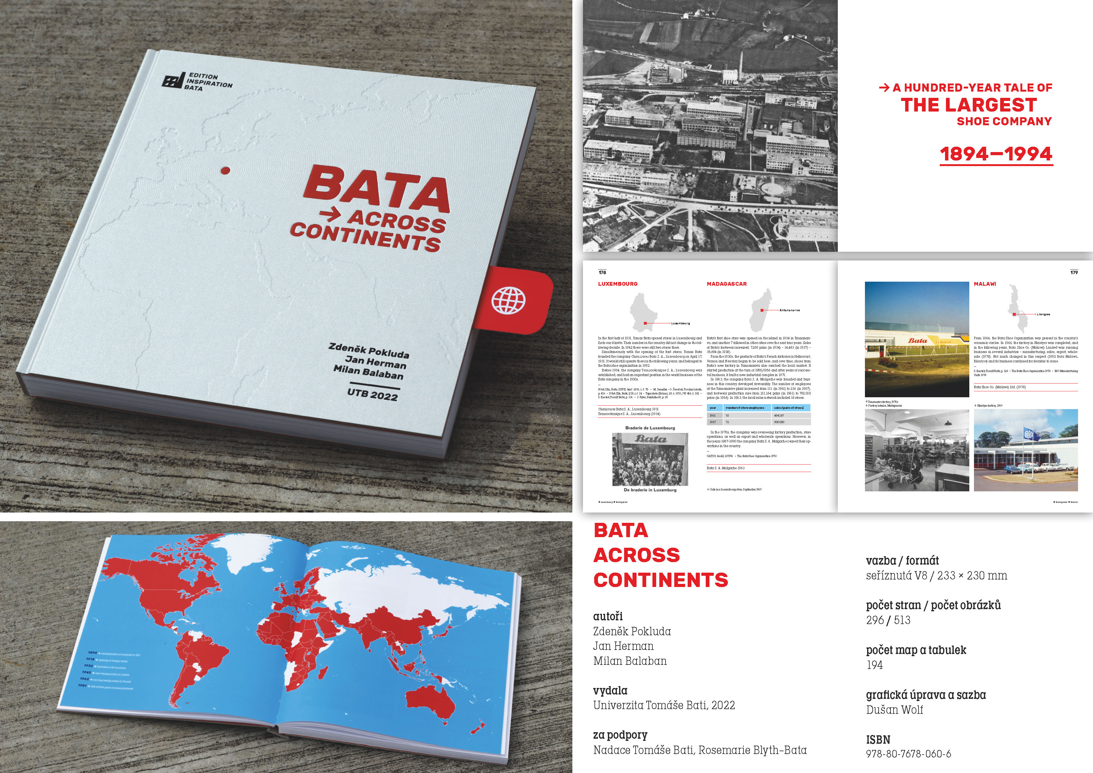 Průvodní list ke knize Bata across continents