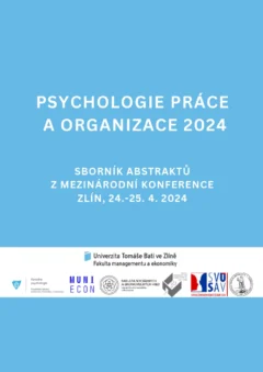 Psychologie práce a organizace 2024